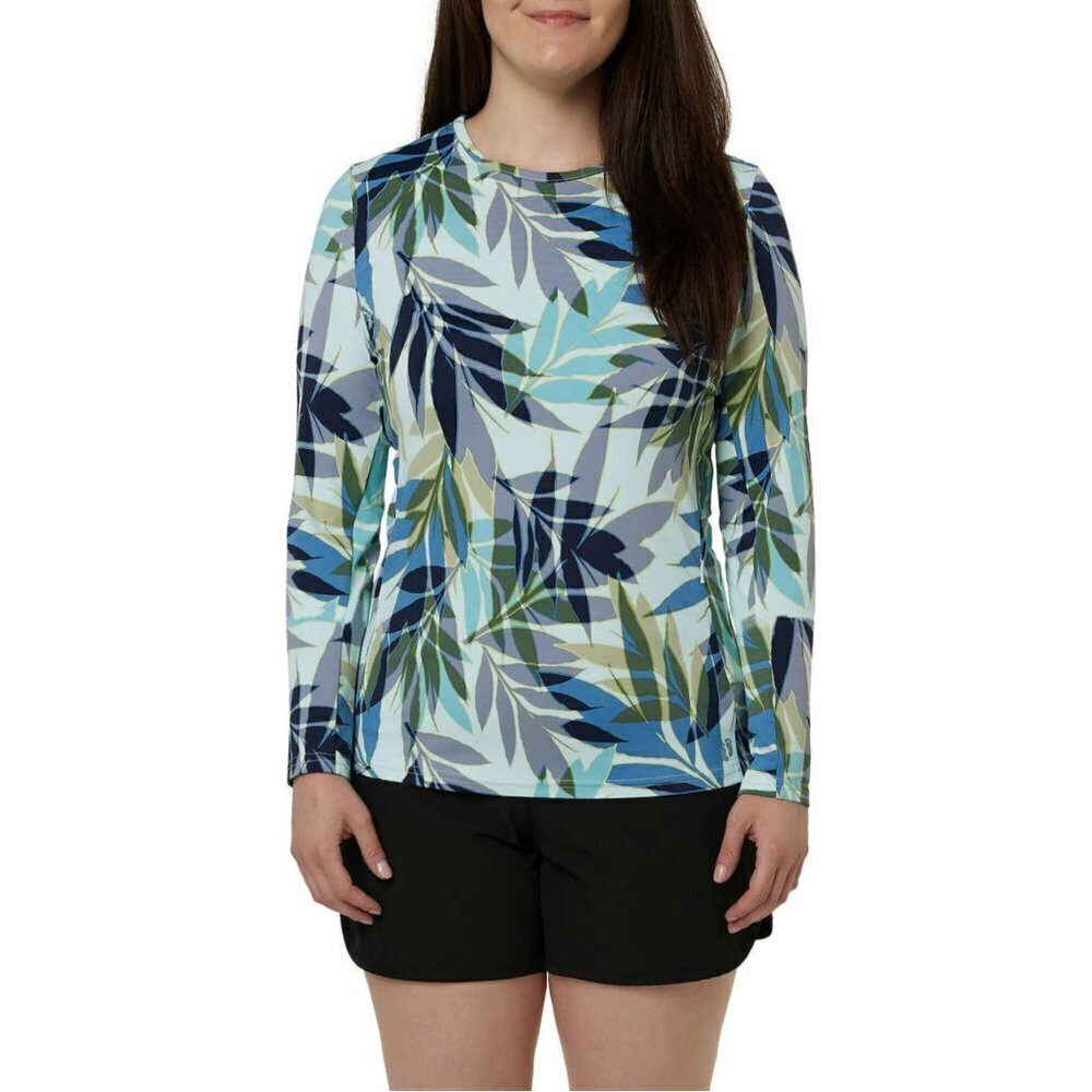 NWT Hang Ten Quick-dry UPF 50+ Protection Long Sleeves Front Pocket Sun Tee Top